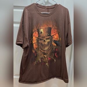 Brown Graphic Men’s Shirt, See Measurement